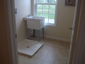 Laundry room sink in Rochester area home