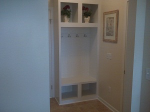 Rochester area mudroom in hallway