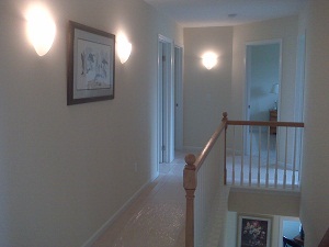 Second floor hallway in Rochester area home