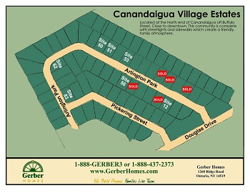 Gerber Homes Canandaigua Village Estates Community