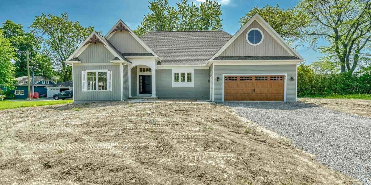 Custom Home Build Front Exterior View of Single Story Home