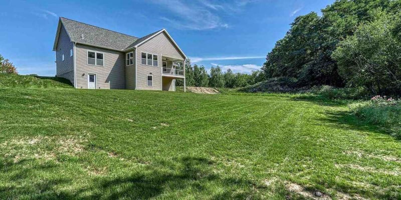 Backyard Property View of Custom Home Build