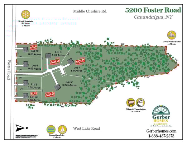 Foster Rd. Map - Sold Lots