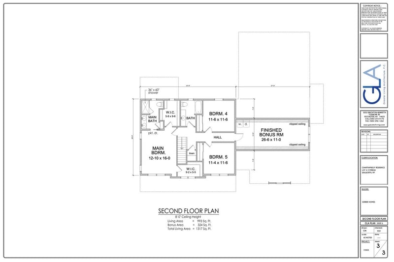 In-law suite floor plan design of custom home by Gerber Homes