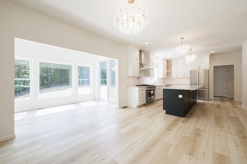 Open-concept floor plan in Rochester, NY in-law suite custom home by Gerber Homes