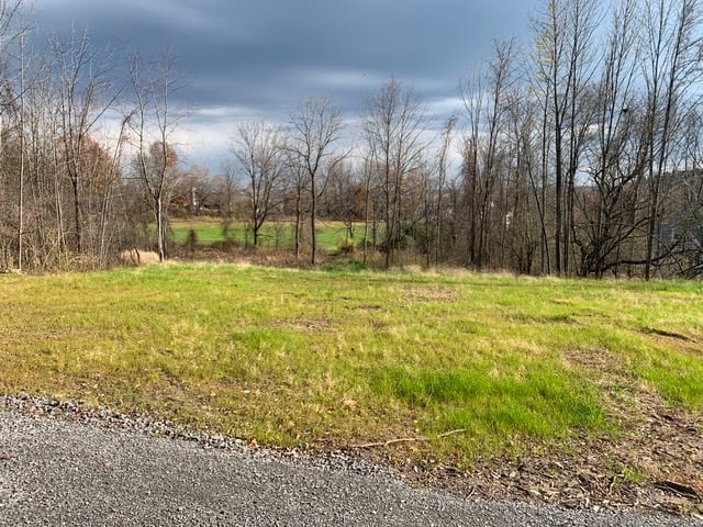 Scout Path new home construction community lot site space on cloudy day