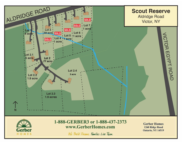 Scout Reserve Homesites in Victor New York