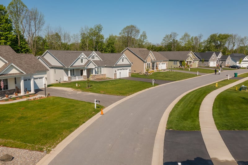 View of new home community Southgate Hills in upstate New York