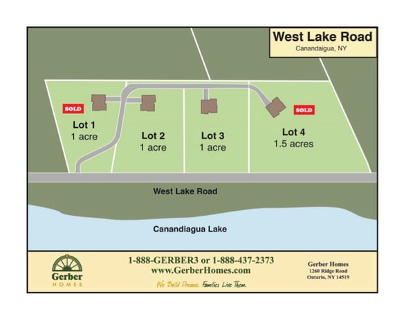 West Lake Rd Colored map