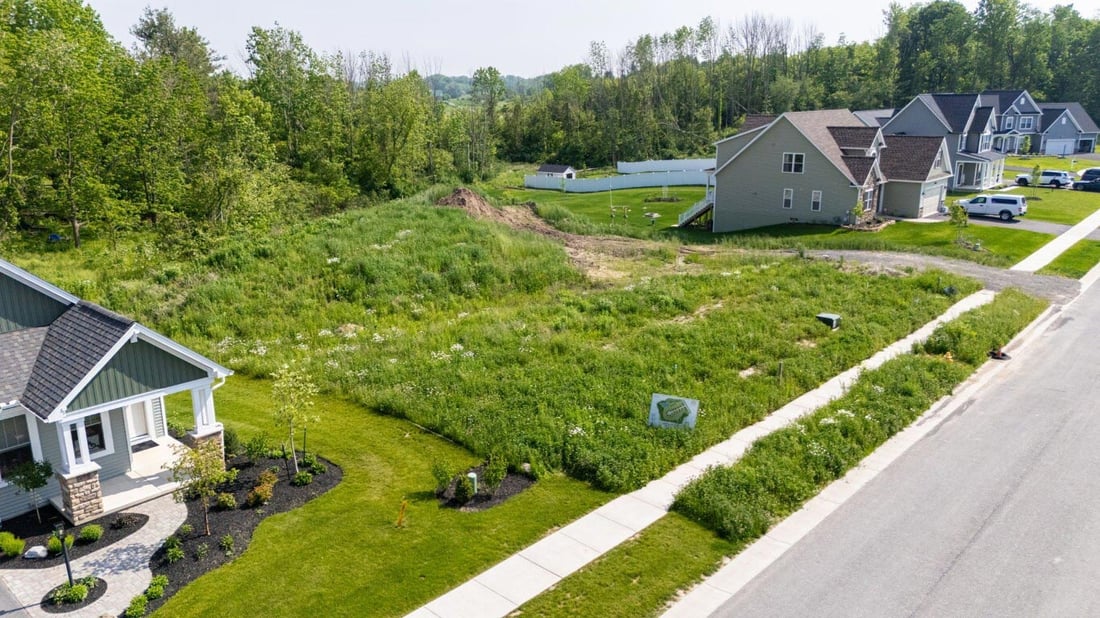 Lot in Southgate Hills neighborhood, offered by Gerber Homes, Rochester, NY area