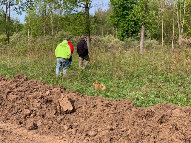 Gerber Homes team walking through home site for land development