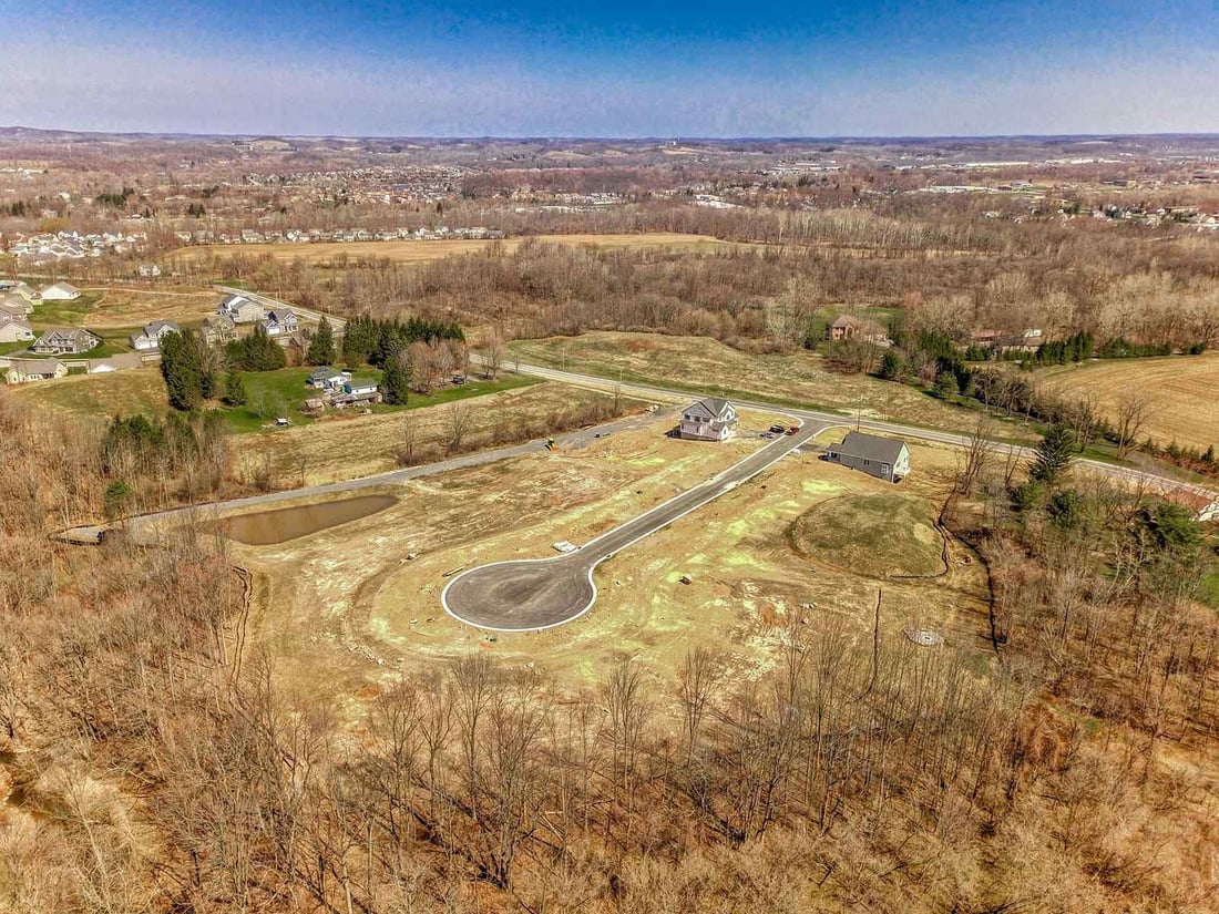 New home community aerial view by Gerber Homes